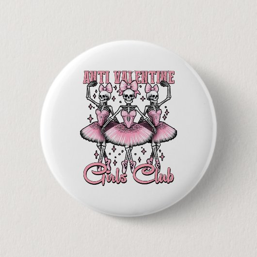 Antivalentine Girls Club Button (Vorderseite)