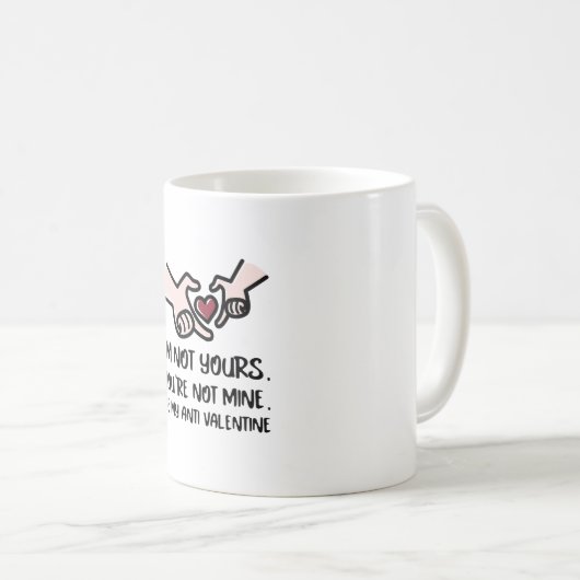 Antivalentine Kaffeetasse (VorderseiteRechts)