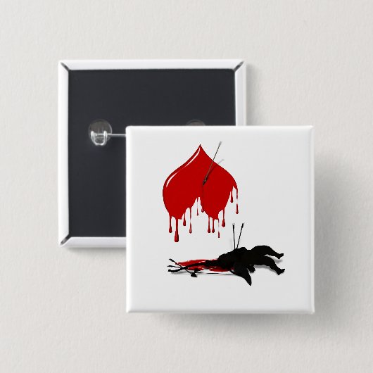 Antivalentine Keine Kupille mehr Button (Vorne & Hinten)