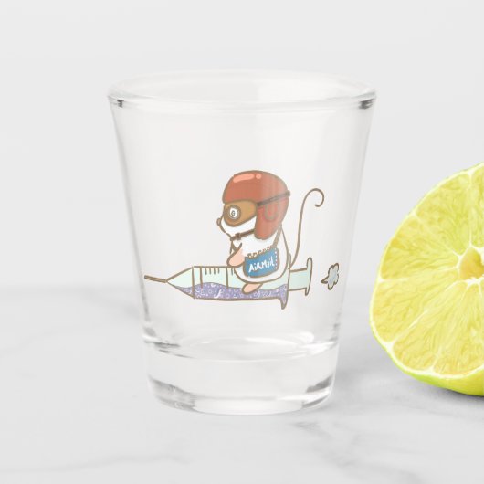 Antivirus Schnapsglas (Vorderseite)