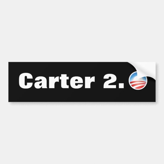 Antiwahl-Autoaufkleber 2012 Obama Carter 2,0 Autoaufkleber (Vorne)