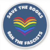 Antizendenzbuch Verbot des Rainbow-Heart Aufkleber (Vorderseite)