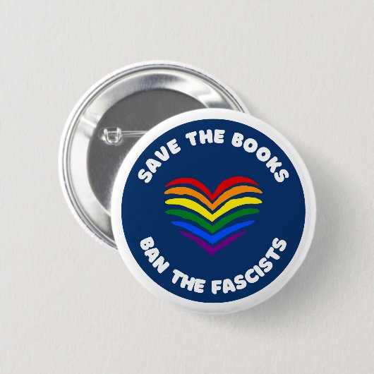 Antizendenzbuch Verbot des Rainbow-Heart Button (Vorne & Hinten)