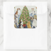 Antizipation Quadratischer Aufkleber (Tasche)