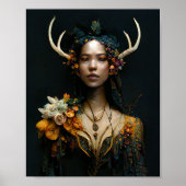 Antler Fee 2 Faiasy Fantasy Art Poster (Vorne)