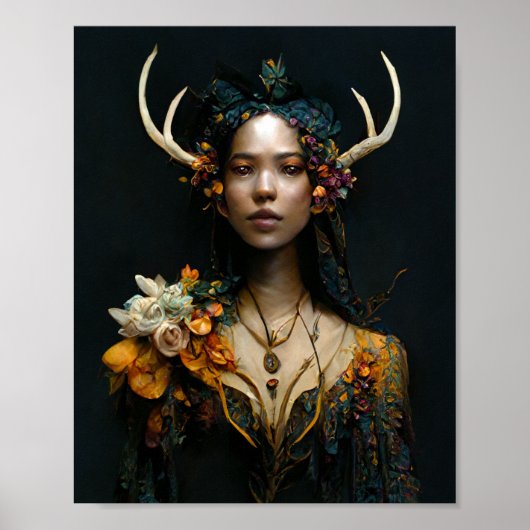 Antler Fee 2 Faiasy Fantasy Art Poster (Vorne)