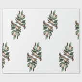 Antler mit grünem Umschlagpapier Geschenkpapier (Flach)