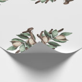 Antler mit grünem Umschlagpapier Geschenkpapier (Ecke)