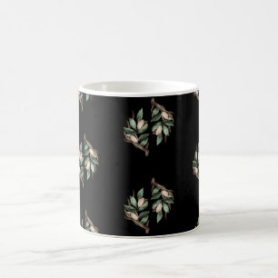 Antler mit grünem Zweig Kaffeetasse