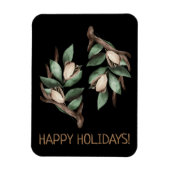 Antler mit grünem Zweig MAGNET (Vertikal)