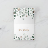 Antler mit grüner Verzweigung Postkarte (Innenseite)