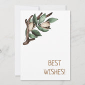 Antler mit grüner Verzweigung Postkarte (Rückseite)