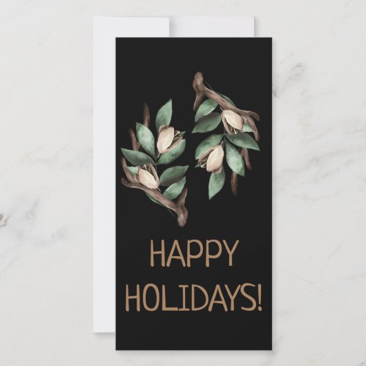 Antler mit grüner Verzweigung Postkarte (Vorderseite)