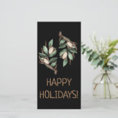 Antler mit grüner Verzweigung Postkarte (Stehend Vorderseite)