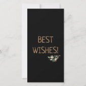 Antler mit grüner Verzweigung Postkarte (Rückseite)