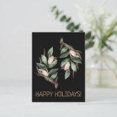 Antler mit grüner Verzweigung Postkarte (Stehend Vorderseite)