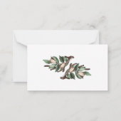 Antler mit grüner Verzweigung Postkarte (Rückseite)