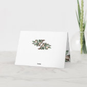Antler mit grüner Verzweigung Postkarte (Rückseite)