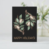 Antler mit grüner Verzweigung Postkarte (Stehend Vorderseite)
