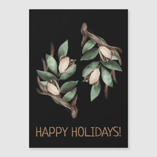 Antler mit grüner Verzweigung Postkarte (Vorderseite)