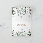 Antler mit grüner Verzweigung Postkarte (Innenseite)