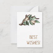 Antler mit grüner Verzweigung Postkarte (Rückseite)
