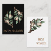 Antler mit grüner Verzweigung Postkarte (Vorne/Hinten)