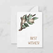Antler mit grüner Verzweigung Postkarte (Rückseite)
