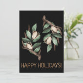 Antler mit grüner Verzweigung Postkarte (Stehend Vorderseite)