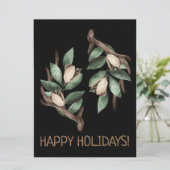 Antler mit grüner Verzweigung Postkarte (Stehend Vorderseite)