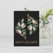 Antler mit grüner Verzweigung Postkarte (Stehend Vorderseite)