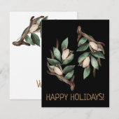 Antler mit grüner Verzweigung Postkarte (Vorne/Hinten)