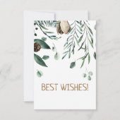 Antler mit grüner Verzweigung Postkarte (Rückseite)