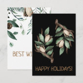 Antler mit grüner Verzweigung Postkarte (Vorne/Hinten)