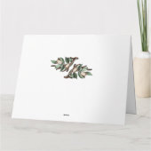 Antler mit grüner Verzweigung Postkarte (Rückseite)