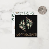 Antler mit grüner Verzweigung Postkarte (Vorderseite/Rückseite Beispiel)