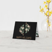 Antler mit grüner Verzweigung Postkarte (Gelbe Blume)