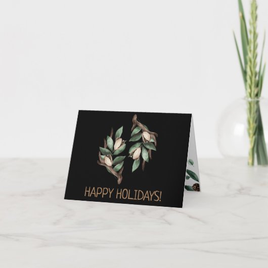 Antler mit grüner Verzweigung Postkarte (Vorderseite)