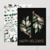 Antler mit grüner Verzweigung Postkarte (Vorne/Hinten)