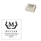 Antler Monogram Anfangsadresskautschuk-Briefmarke Gummistempel (Stempel)