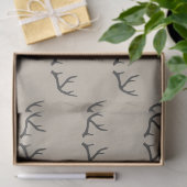 Antler, schwarz und taupe seidenpapier (Geschenk)