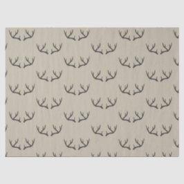 Antler, schwarz und taupe seidenpapier