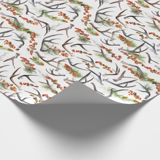Antler Wrapping Paper Geschenkpapier (Ecke)
