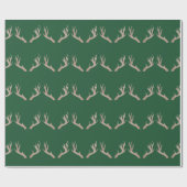 Antlere grüne Verpackung Geschenkpapier (Flach)