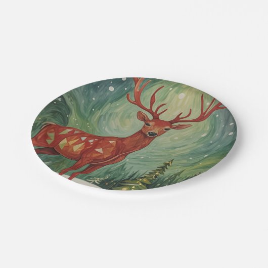 Antlerführer Pappteller (Schrägansicht)