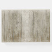 Antlers and Pink Roses Guest Book Gästebuch (Rückseite)