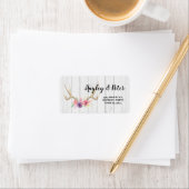 Antlers Rustic Address Labels Stickers Wedding Adressaufkleber (Insitu)