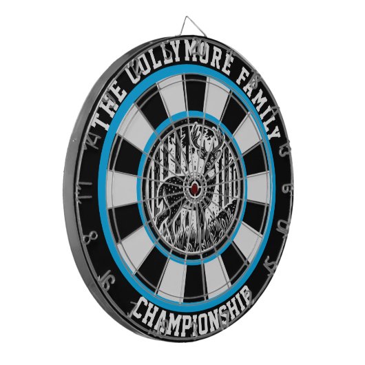 Antlertes Hirschjagdwerk Dartscheibe (Vorderseite Links)