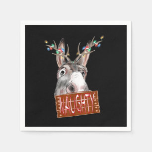 Antlights Lights Naughty Sign Funny Christmas Donk Serviette