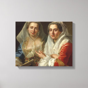Antoine de Favray - The Mirabita Sisters Leinwanddruck
